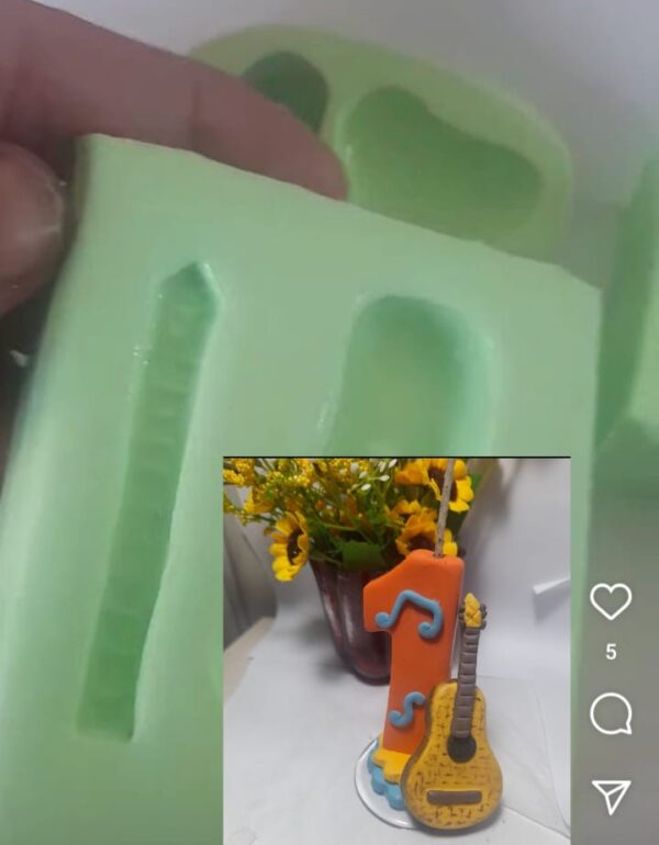 Molde de Silicone - Violão
